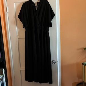 Modcloth Classic Black wide legged jumpsuit.